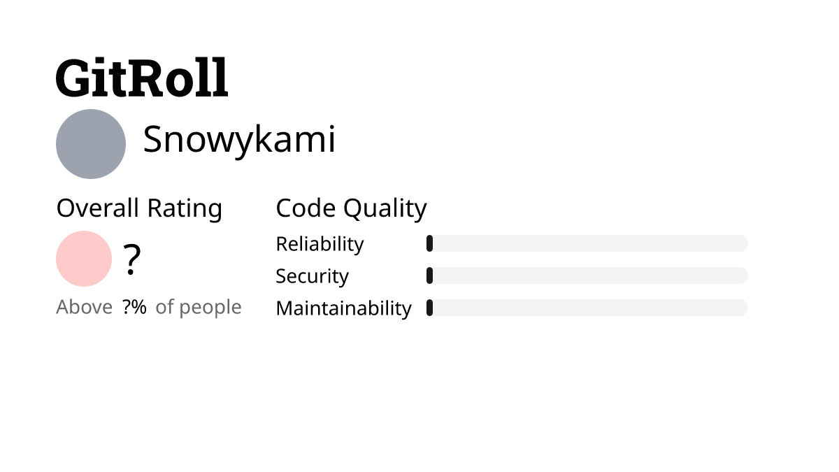 Snowykami | GitRoll
